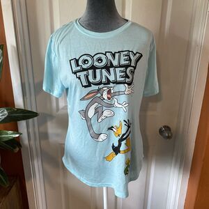 Looney Tunes T Shirt Women’s Size XL Short Sleeve Graphic Bugs Marvin Daffy